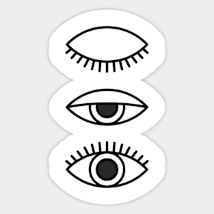 Eye Open Sticker